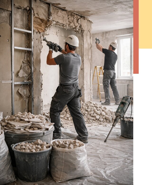 Демонтажные работы в Клинцах от 2807 руб. — услуги и цена под ключ | ОТДЕЛОЧНИК-Клы