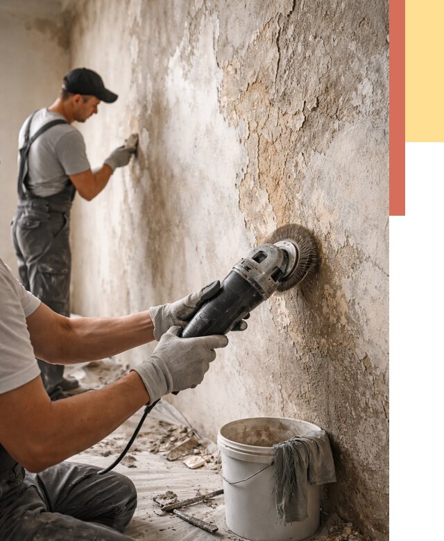 Снятие и удаление краски со стен в Клинцах от 2183 руб. — ОТДЕЛОЧНИК-Клы