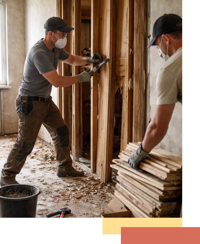 Демонтаж деревянных перегородок в Клинцах быстро и аккуратно