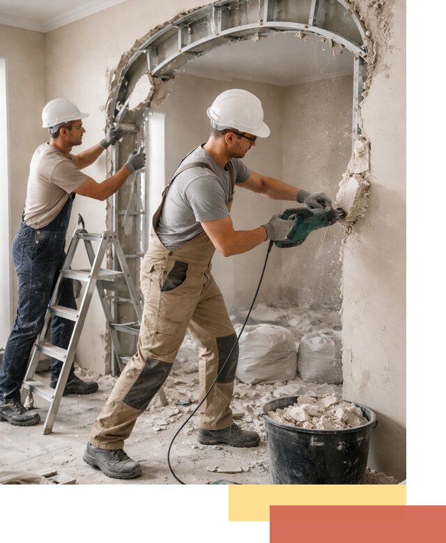 Демонтаж гипсокартонной арки в Клинцах быстро и аккуратно