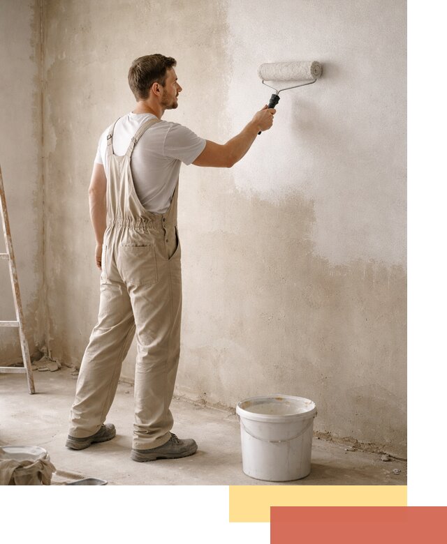 Грунтовка стен под отделку в Клинцах профессиональным раствором