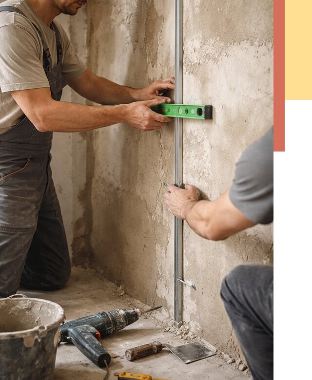 Установка штукатурных маяков в Клинцах от 7277 руб. — быстро и недорого | ОТДЕЛОЧНИК-Клы