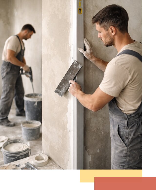 Выведение углов стен в Клинцах: монтаж и оштукатуривание