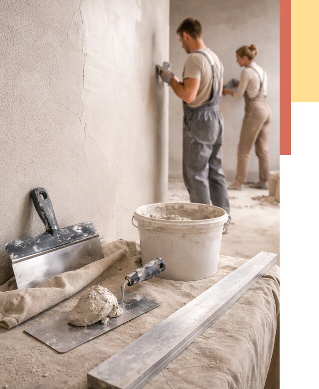 Штукатурка стен гипсовая в Клинцах от 4678 руб/м2 — быстро и недорого | ОТДЕЛОЧНИК-Клы