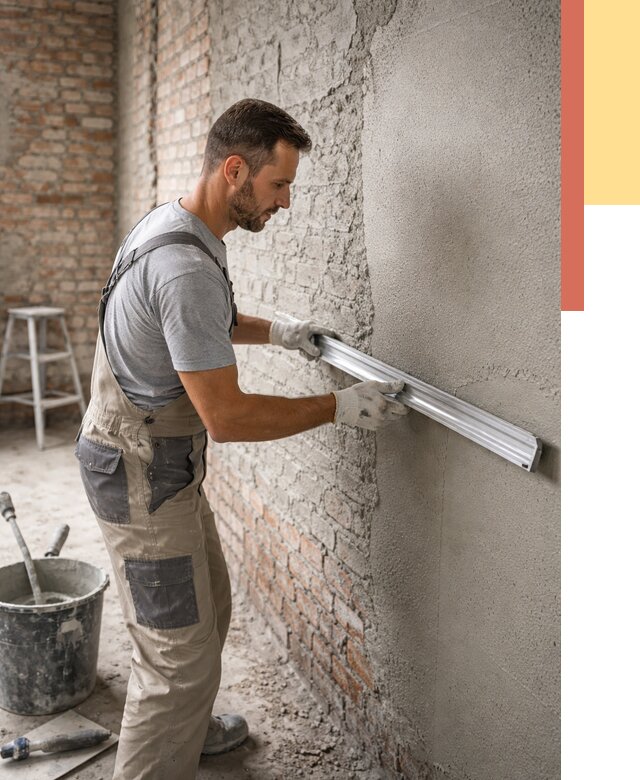 Штукатурка кирпичных стен в Клинцах от 4678 руб/м2 — быстро и недорого | ОТДЕЛОЧНИК-Клы