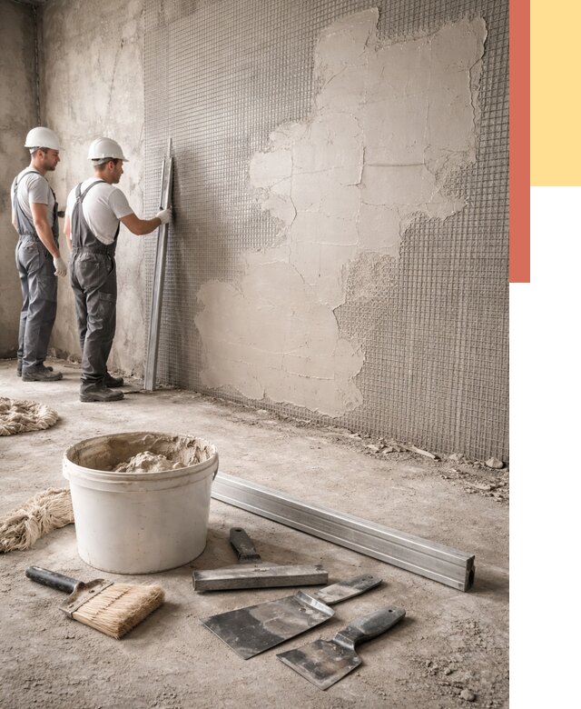 Штукатурка стен по сетке в Клинцах от 5718 руб./м2 — быстро и недорого | ОТДЕЛОЧНИК-Клы