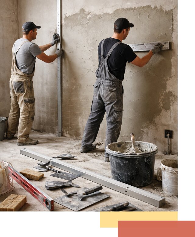 Профессиональная штукатурка стен под плитку в Клинцах
