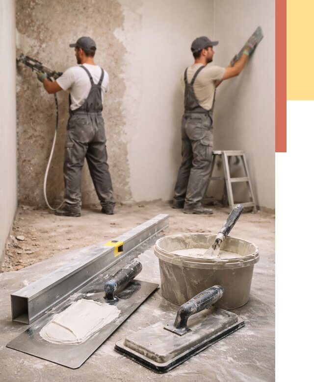 Штукатурка стен под обои в Клинцах от 4678 руб./м2 — выравнивание под обои | ОТДЕЛОЧНИК-Клы