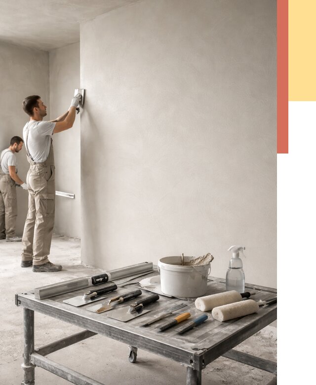 Штукатурка стен под покраску в Клинцах от 4678 руб./м² — качественно и недорого | ОТДЕЛОЧНИК-Клы