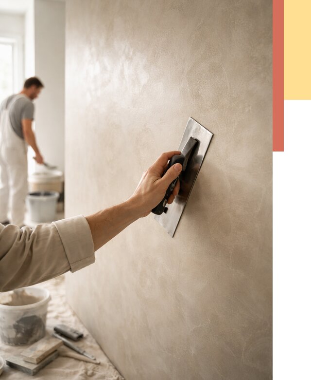 Венецианская штукатурка в Клинцах от 3639 руб/м² — нанесение стен под ключ | ОТДЕЛОЧНИК-Клы