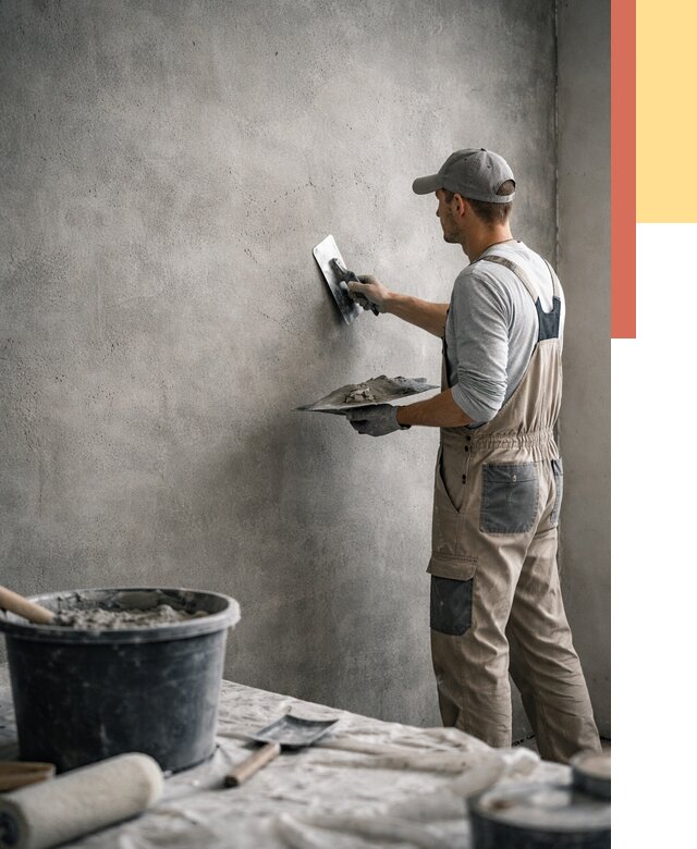 Декоративная штукатурка под бетон в Клинцах от 2599 руб./м² — нанесение под ключ | ОТДЕЛОЧНИК-Клы