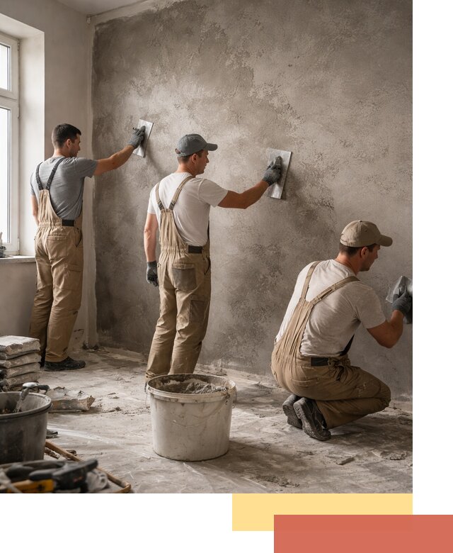 Декоративная штукатурка под бетон в Клинцах для стен и потолков