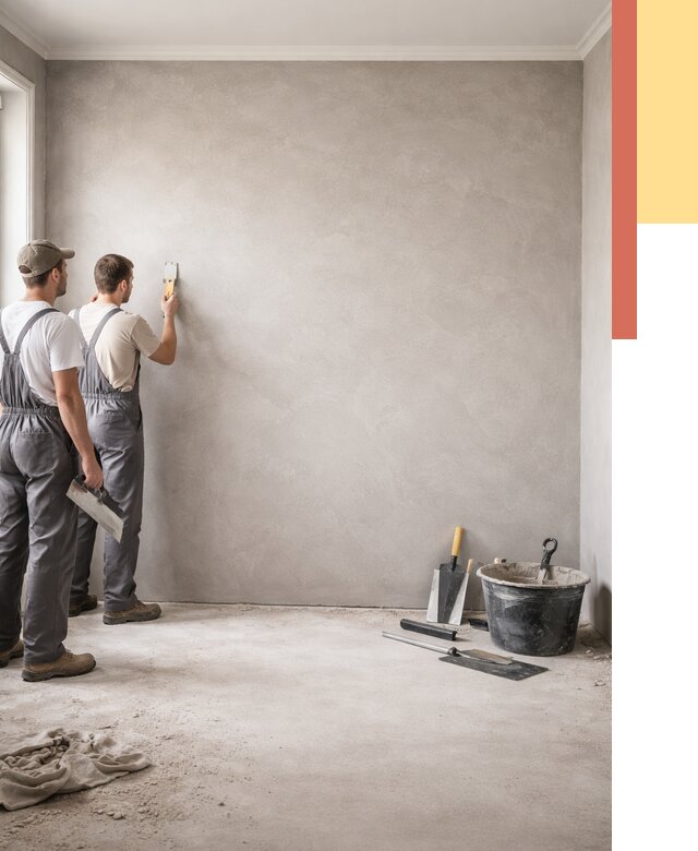 Микробетон на стены в Клинцах от 1300 руб. — нанесение и отделка | ОТДЕЛОЧНИК-Клы