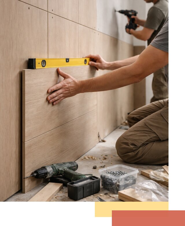 Профессиональный монтаж МДФ панелей на стены в Клинцах