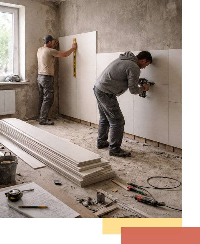 Монтаж ПВХ панелей на стены в Клинцах качественно и быстро