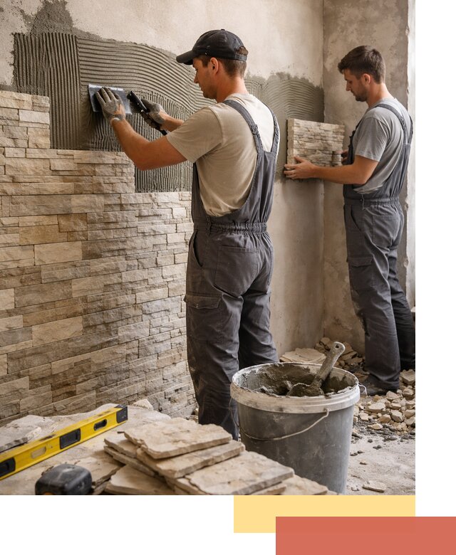 Монтаж искусственного камня в Клинцах — облицовка стен и фасадов