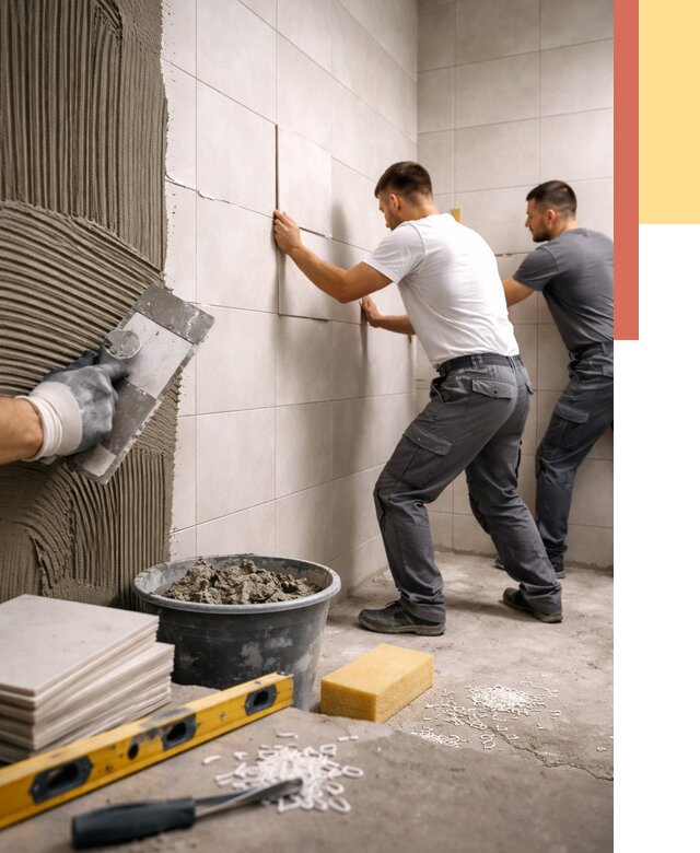 Укладка плитки на стены в Клинцах от 884 руб. — качественно и недорого | ОТДЕЛОЧНИК-Клы