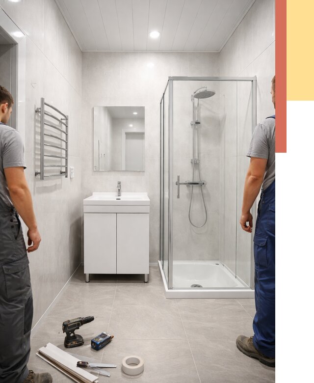 Отделка ванной комнаты панелями ПВХ в Клинцах от 4678 руб. за м2 | ОТДЕЛОЧНИК-Клы