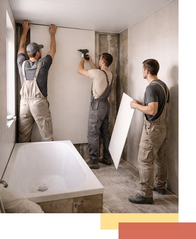 Отделка ванной панели ПВХ профессионально в Клинцах