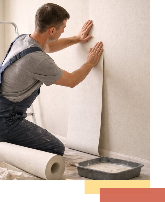 Поклейка флизелиновых обоев в Клинцах качественно и быстро