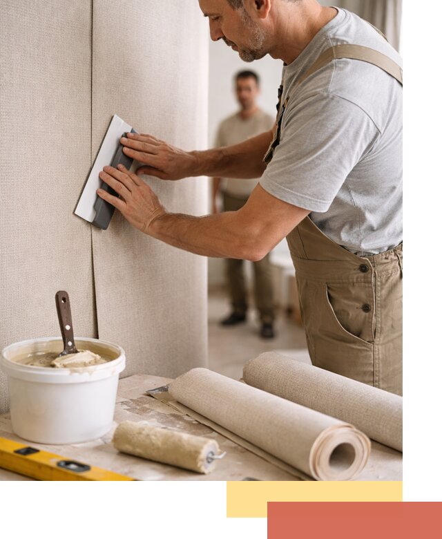 Поклейка текстильных обоев в Клинцах профессионально и аккуратно