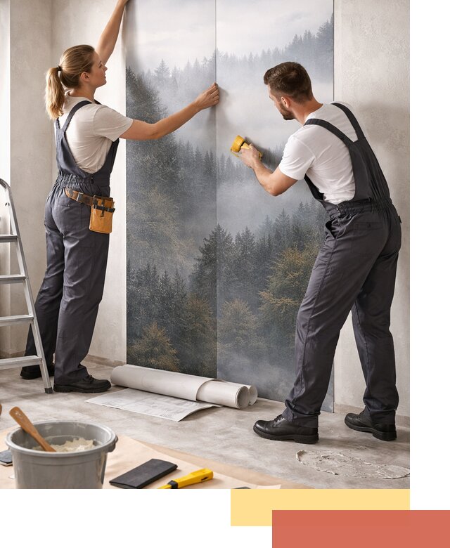 Поклейка фотообоев профессионально в Клинцах под ключ