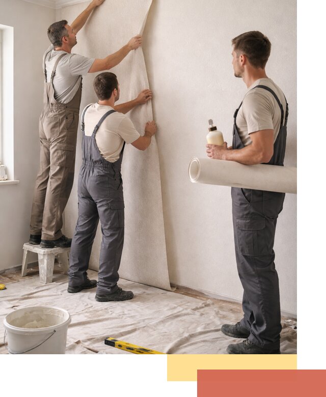 Оклейка стен обоями в Клинцах — качественно и профессионально