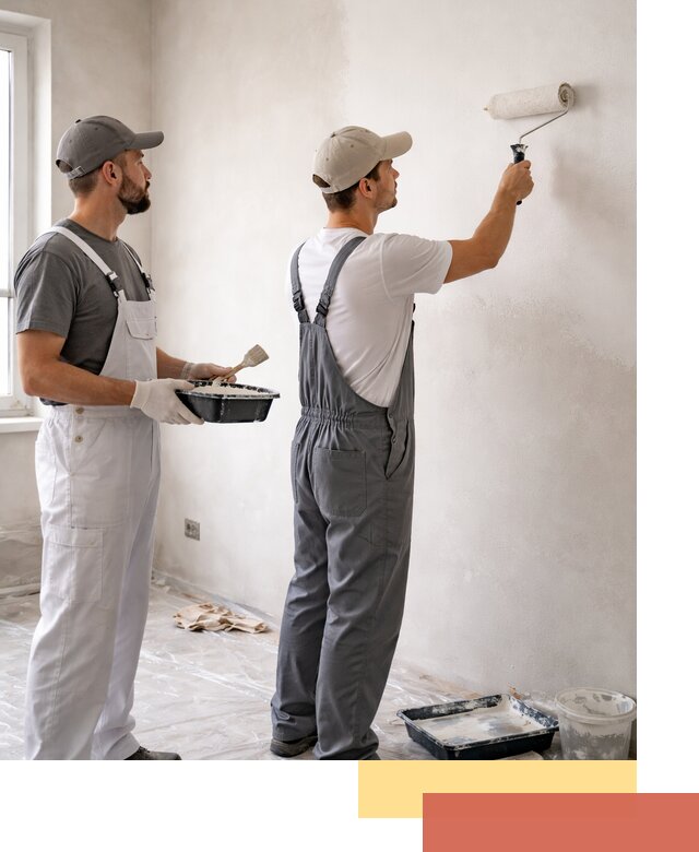 Покраска стен водоэмульсионной краской в Клинцах