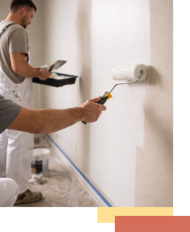 Покраска стен акриловой краской профессионально в Клинцах