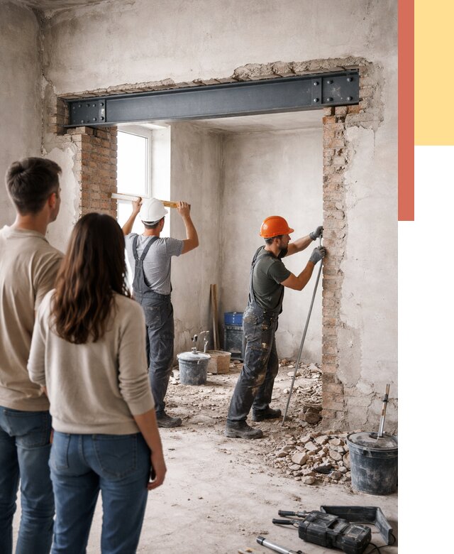 Усиление проема в стене в Клинцах от 9876 руб. — усиление дверного проема металлоконструкцией | ОТДЕЛОЧНИК-Клы