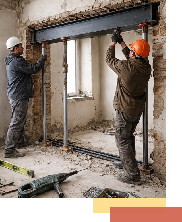 Усиление проема в стене в Клинцах для расширения и безопасности