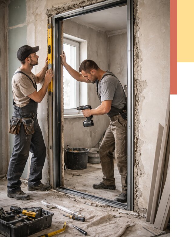 Закладка дверного проема в Клинцах от 3639 руб. — быстро и недорого | ОТДЕЛОЧНИК-Клы