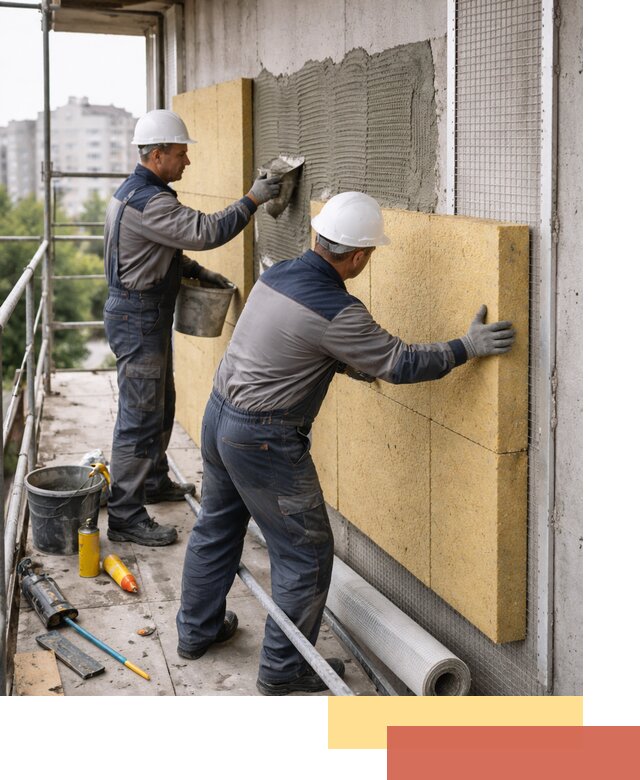 Утепление стен зданий и домов в Клинцах качественно и надежно