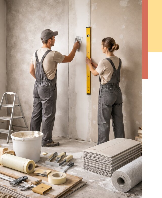 Отделка стен в Клинцах от 1559 руб/м² — недорого, быстро, под ключ | ОТДЕЛОЧНИК-Клы