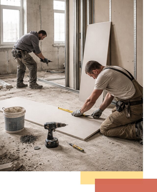 Кладка перегородок из ПГП под ключ в Клинцах