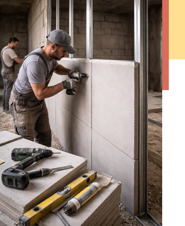 Кладка влагостойких перегородок ПГП в Клинцах от 1248 руб. под ключ | ОТДЕЛОЧНИК-Клы