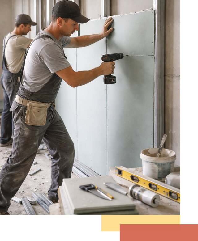 Кладка влагостойких перегородок ПГП в Клинцах