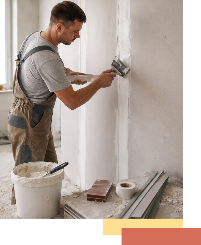 Шпаклевка перегородок из гипсокартона в Клинцах качественно и быстро