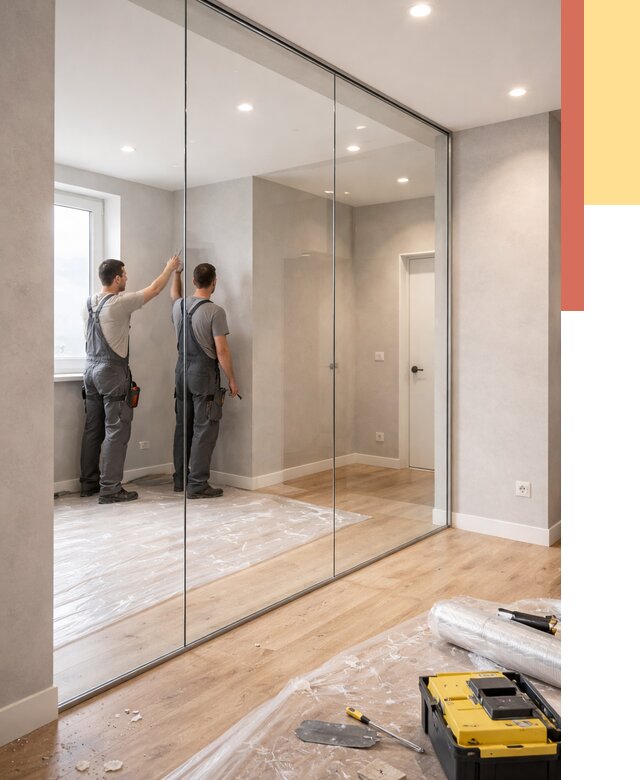 Безрамные стеклянные перегородки в Клинцах — монтаж от 9876 руб. | ОТДЕЛОЧНИК-Клы