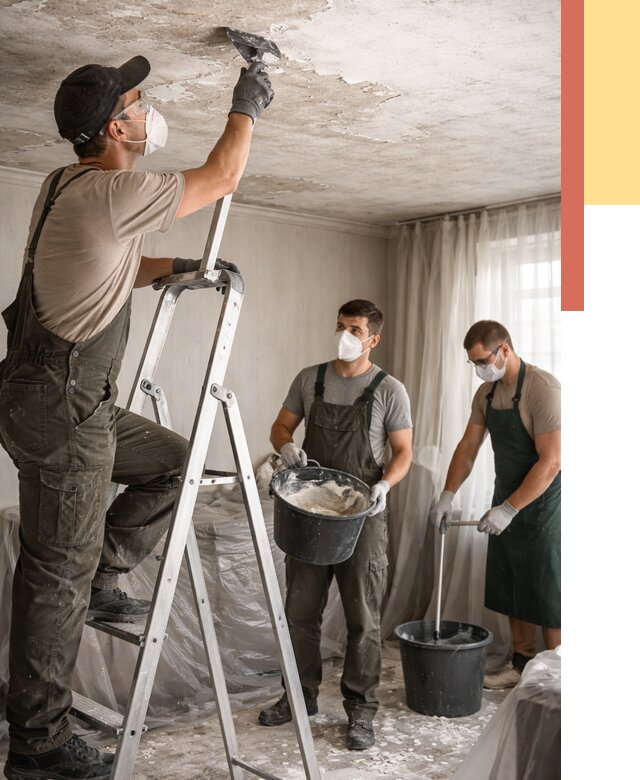 Удаление побелки с потолка в Клинцах от 2599 руб. быстро и недорого | ОТДЕЛОЧНИК-Клы