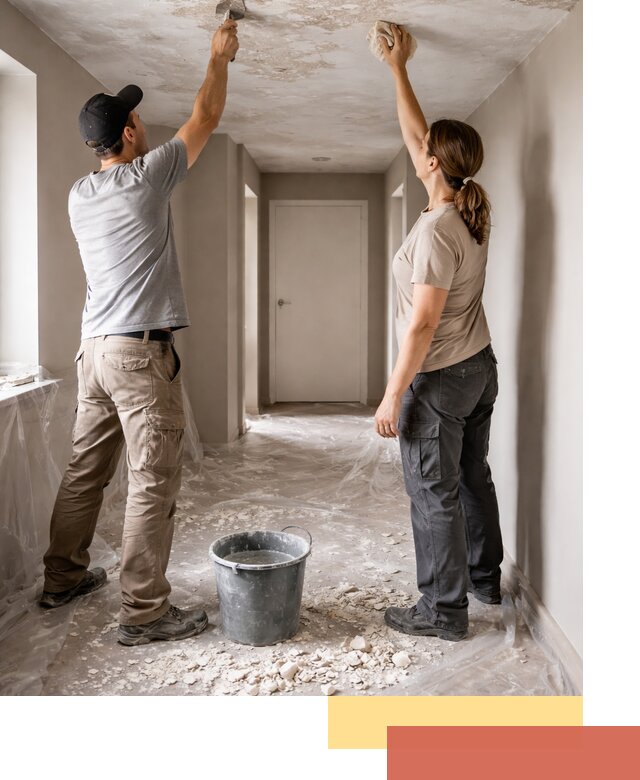 Удаление побелки с потолка в Клинцах — быстро и аккуратно