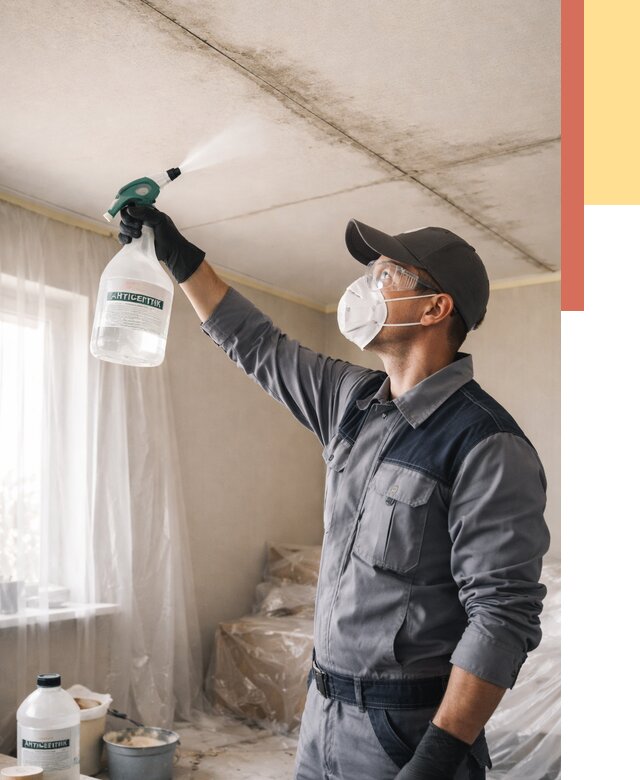 Антисептическая обработка потолка в Клинцах от 2599 руб. | ОТДЕЛОЧНИК-Клы