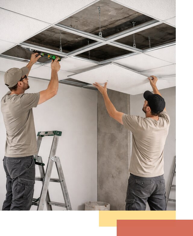 Монтаж потолка Армстронг под ключ в Клинцах