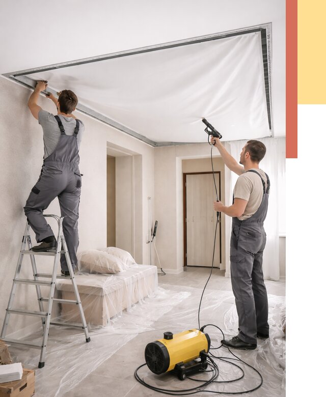 Монтаж натяжного потолка в прихожей в Клинцах от 2755 руб. под ключ | ОТДЕЛОЧНИК-Клы