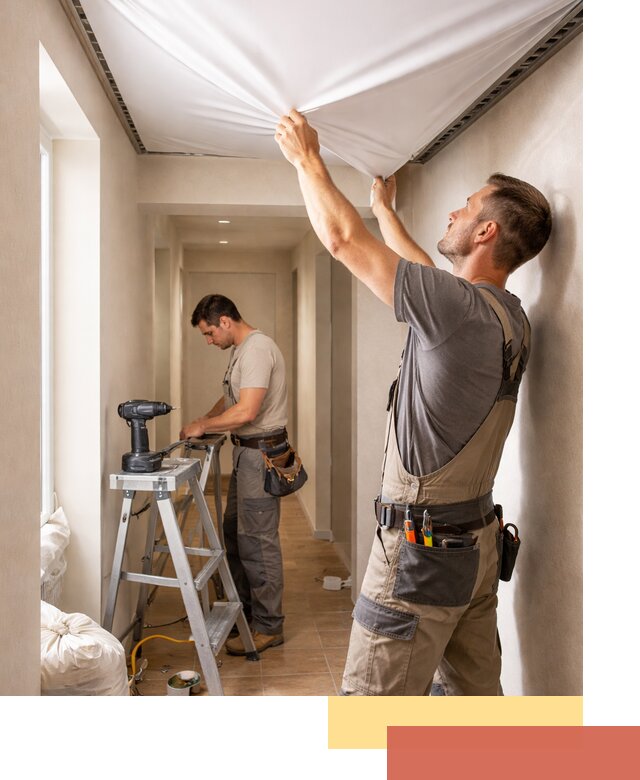 Монтаж натяжного потолка в прихожей в Клинцах