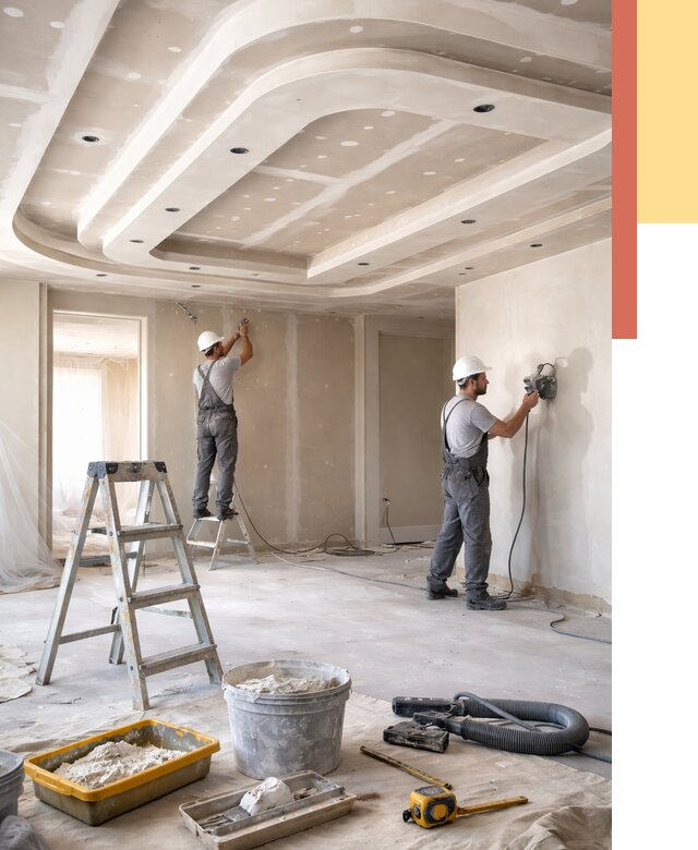 Многоуровневый потолок из гипсокартона в Клинцах от 780 руб. под ключ | ОТДЕЛОЧНИК-Клы