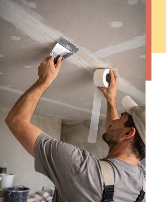 Обработка швов потолка ГКЛ в Клинцах от 7797 руб. под ключ | ОТДЕЛОЧНИК-Клы