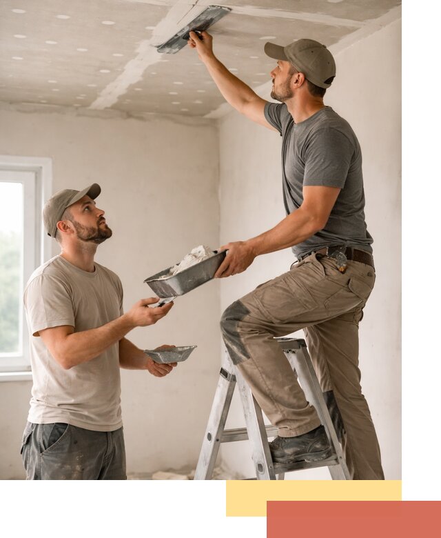 Шпаклевка потолка из гипсокартона в Клинцах качественно и быстро