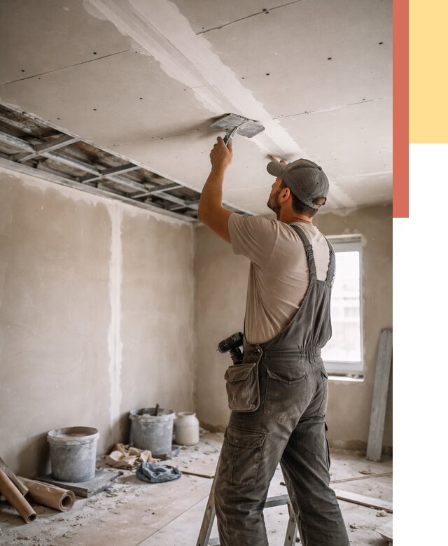 Ремонт потолка из гипсокартона в Клинцах от 676 руб./м² — быстро и недорого | ОТДЕЛОЧНИК-Клы