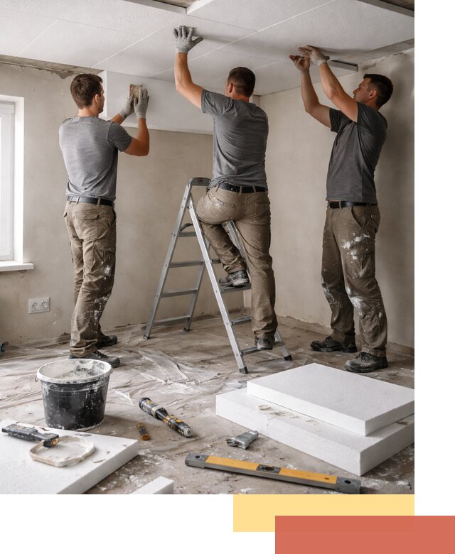 Утепление потолка пенопластом в Клинцах быстро и качественно